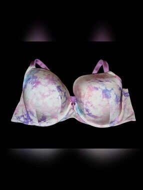 Torrid Pastel Tie-Dye Full Coverage Bra - Purple, Pink & Blue Size 42DD